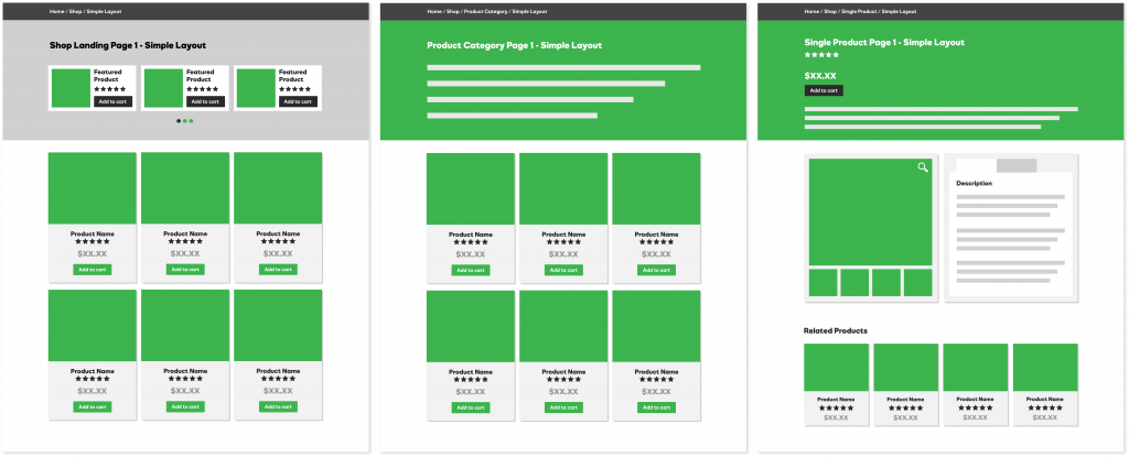 Shop - Simple Layout
