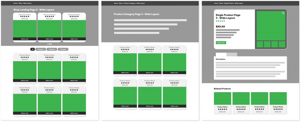 Shop - Wide Layout